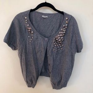 Ecoté | Cropped studded cardigan (med)